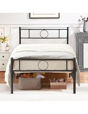 Base para cama armable Gomyhome de metal individual