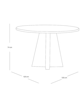 Mesa de comedor Odette Moblum
