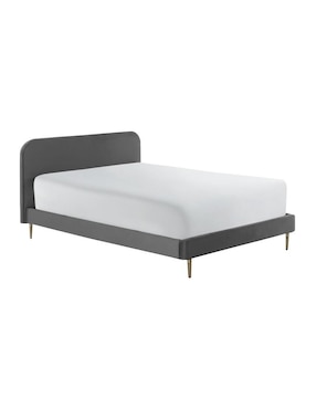 Cama Nisha Moblum de tela matrimonial