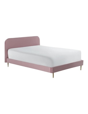 Cama Nisha Moblum de tela matrimonial