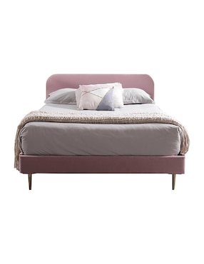 Cama Nisha Moblum de tela matrimonial