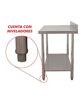 Mesa Mindejal de acero inoxidable