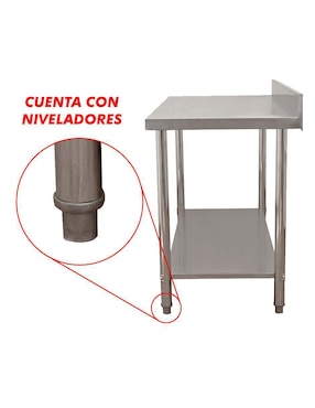 Mesa Mindejal de acero inoxidable