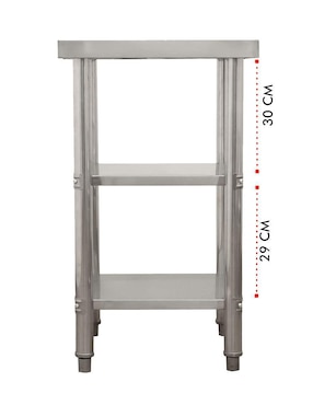 Mesa Mindejal de acero inoxidable