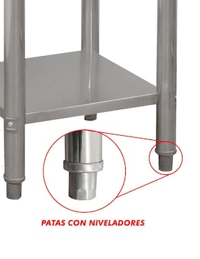 Mesa Mindejal de acero inoxidable