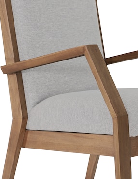 Silla Mérida Del Toro de madera y tela