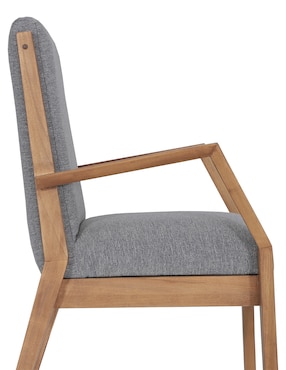 Silla Mérida Del Toro de madera y tela