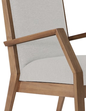 Silla Mérida Del Toro de madera y tela
