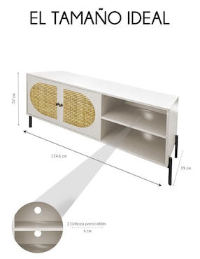 Mueble de tv Red Velvet de MDF