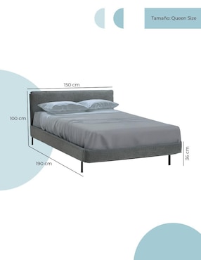 Cama Bristol Mundo In de madera queen size