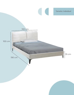 Cama Luton Mundo In de madera individual