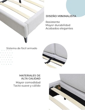 Cama Luton Mundo In de madera queen size