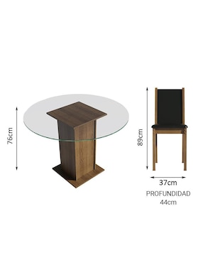 Comedor Madu Madesa para 4 personas