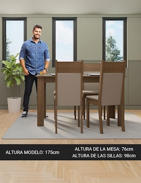 Comedor Madesa para 4 personas