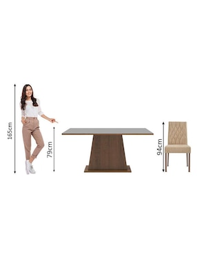 Comedor Ashley Madesa para 4 personas
