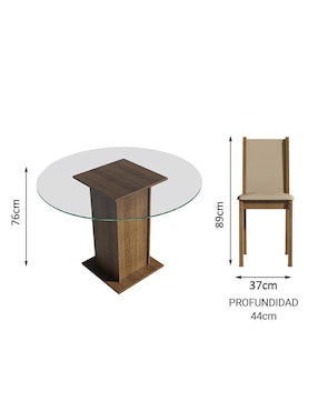 Comedor Madu Madesa para 4 personas
