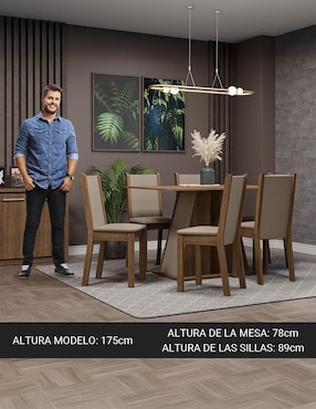 Comedor Wendy Madesa para 6 personas