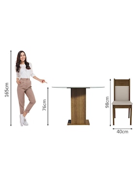 Comedor Ana Madesa para 4 personas