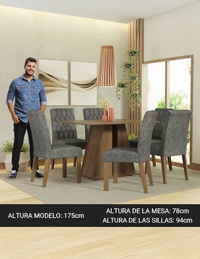 Comedor Fabiana Madesa para 6 personas