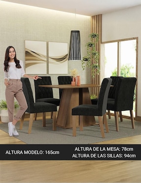 Comedor Fabiana Madesa para 6 personas