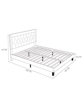 Cama Linen Easy Living de mdf