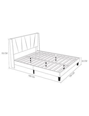 Cama Cambridge Easy Living de mdf