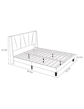Cama Cambridge Easy Living de mdf