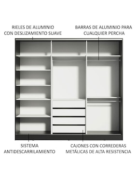 Ropero armable Madesa Royale 1063d81e de MDP