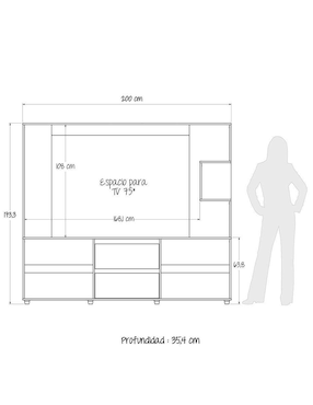 Mueble de tv Maderkit