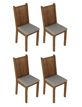 Juego de sillas 4 piezas Madesa