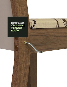Juego de sillas 6 piezas Madesa
