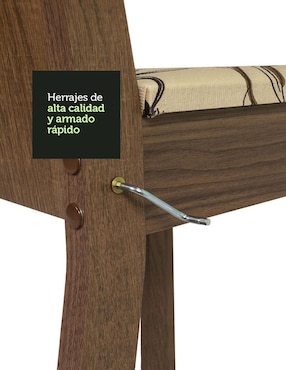 Juego de sillas 6 piezas Madesa
