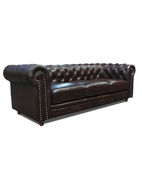 Sala 2 piezas Chesterfield Confortopiel de piel