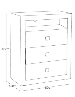 Cajonera Braham Moblum de madera