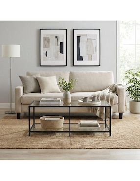 Mesa auxiliar armable Gomyhome de cristal