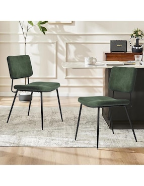 Set de sillas 2 piezas Gomyhome de terciopelo