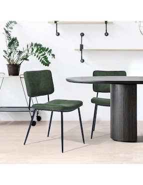 Set de sillas 2 piezas Gomyhome de terciopelo