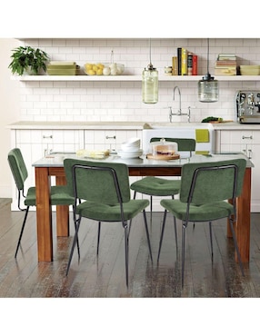 Set de sillas 2 piezas Gomyhome de terciopelo