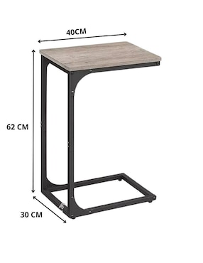 Mesa lateral Vasagle de madera