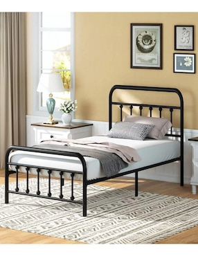 Base para cama Vanlig de metal individual