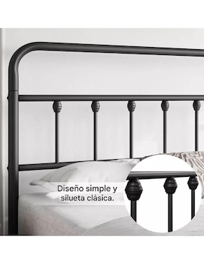 Base para cama Vanlig de metal Queen Size