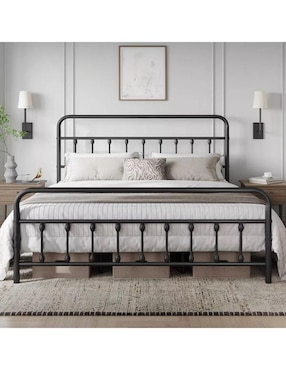 Base para cama Vanlig de metal King Size