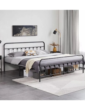 Base para cama Vanlig de metal King Size