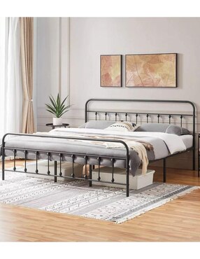 Base para cama Vanlig de metal King Size