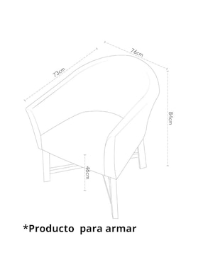 Sillón Quillen Cantia