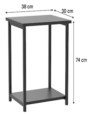 Mesa lateral Vasagle de madera