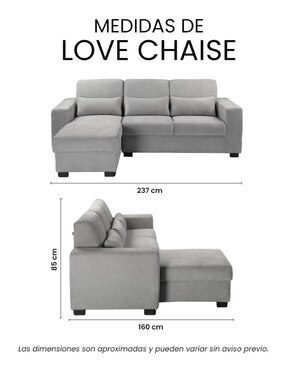 Chaise Eros Trinity de tela