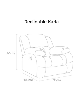 Reclinable Karla Atlas del Descanso de madera pino