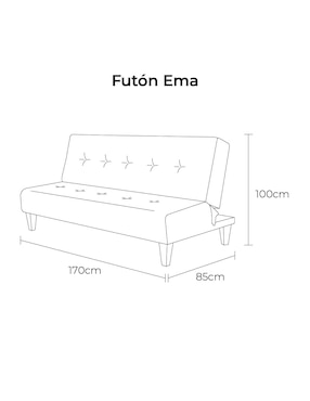 Sofá cama Ema Atlas Del Descanso de madera