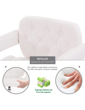Silla 1 pieza 360° ajustable Gomyhome de cuero